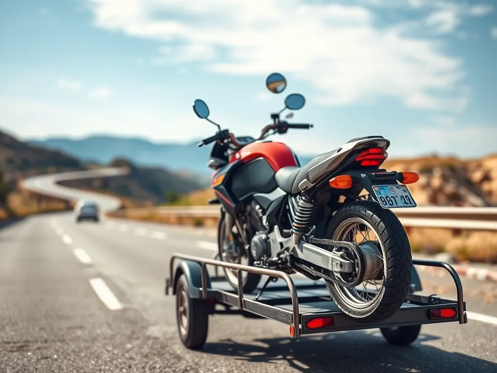 Jak przewieźć motocykl na zwykłej przyczepie?