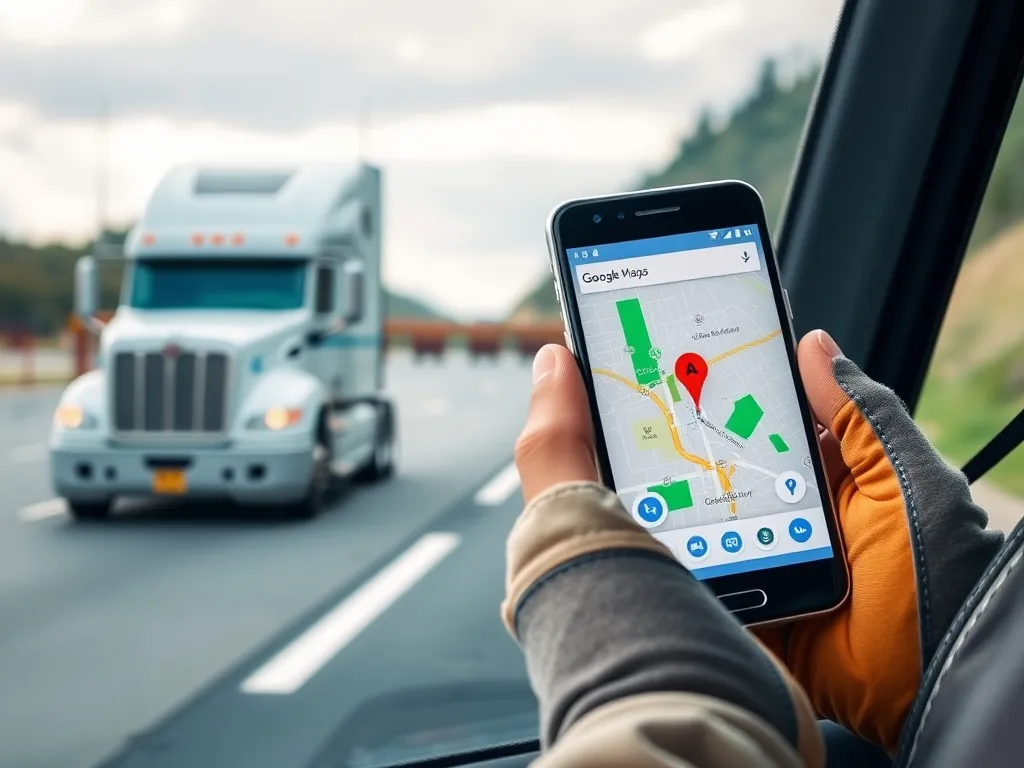 Jak ustawić Google Maps na ciężarówki?